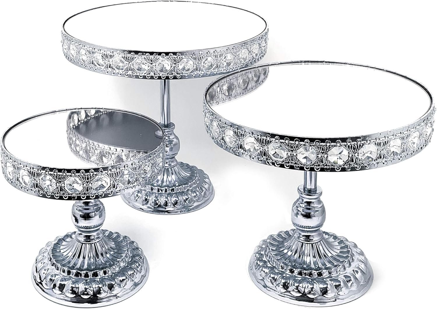Silver Cake Holder Round