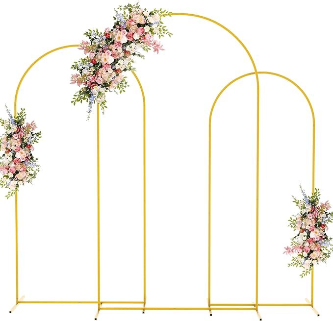 Metal Arch Backdrop Stand Set of 3 (7.2 / 6.6 / 6 FT)