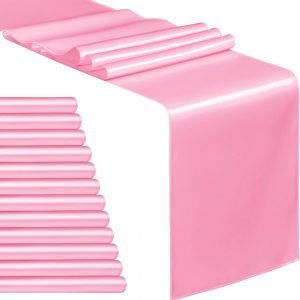 Pink Satin Table Runner (12 x 108")