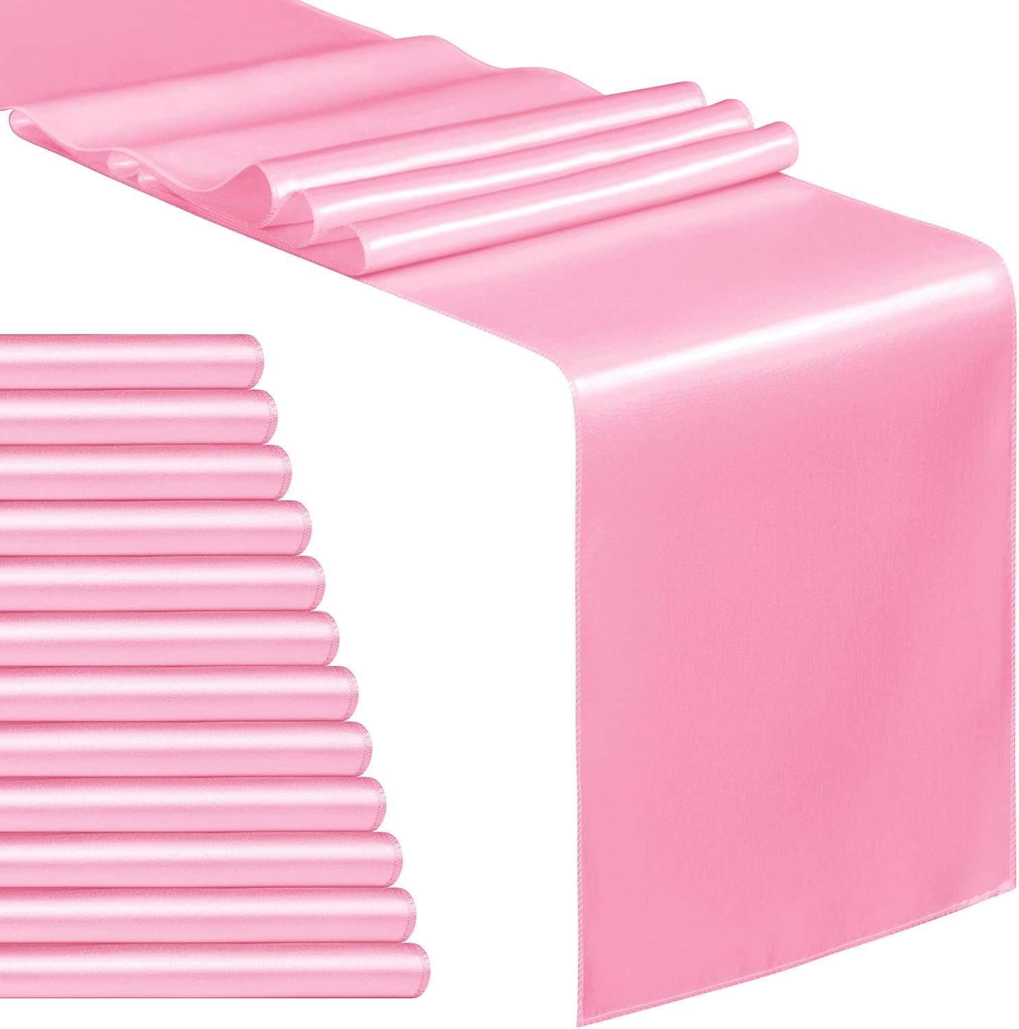 Pink Satin Table Runner (12 x 108")