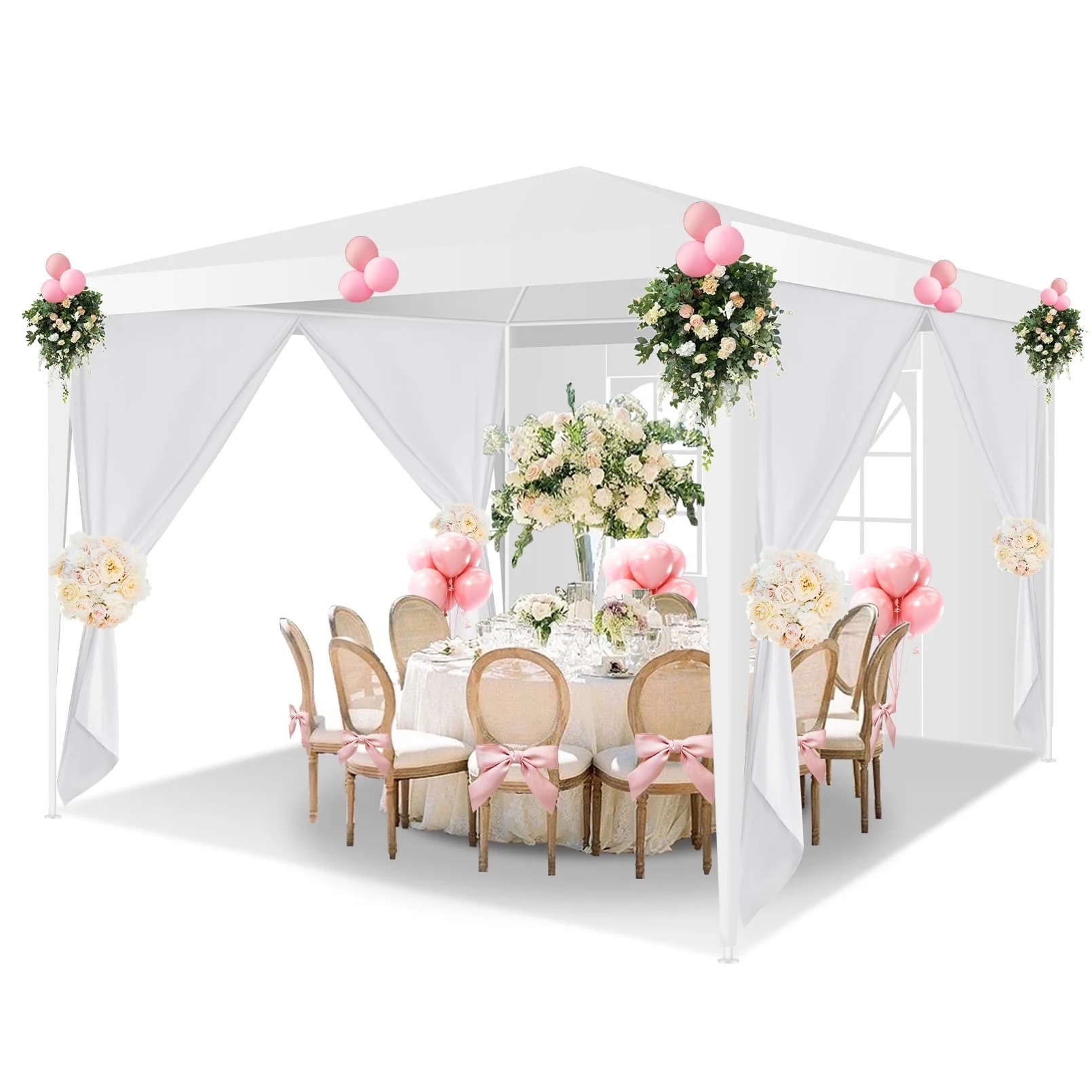 Pop-Up Canopy with 4 Sidewalls and 6 Pockets (10 x 10) - Image 2