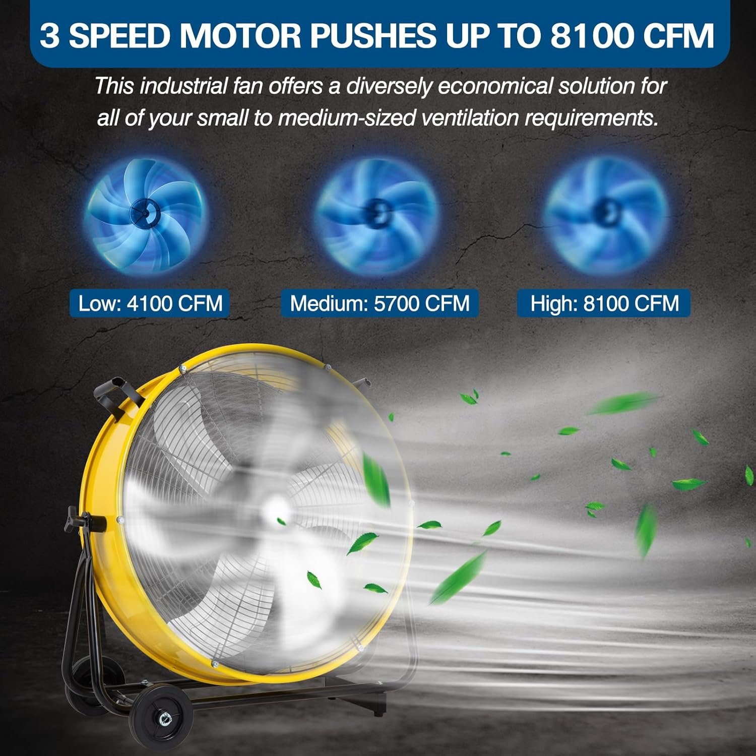 High Velocity Industrial Fan 3-Speed (24 Inch ) - Image 3